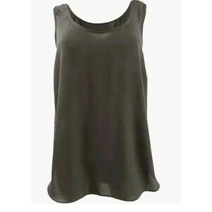 Alfani, Scoop Neck Sleeveless, Shell Brown, Medium